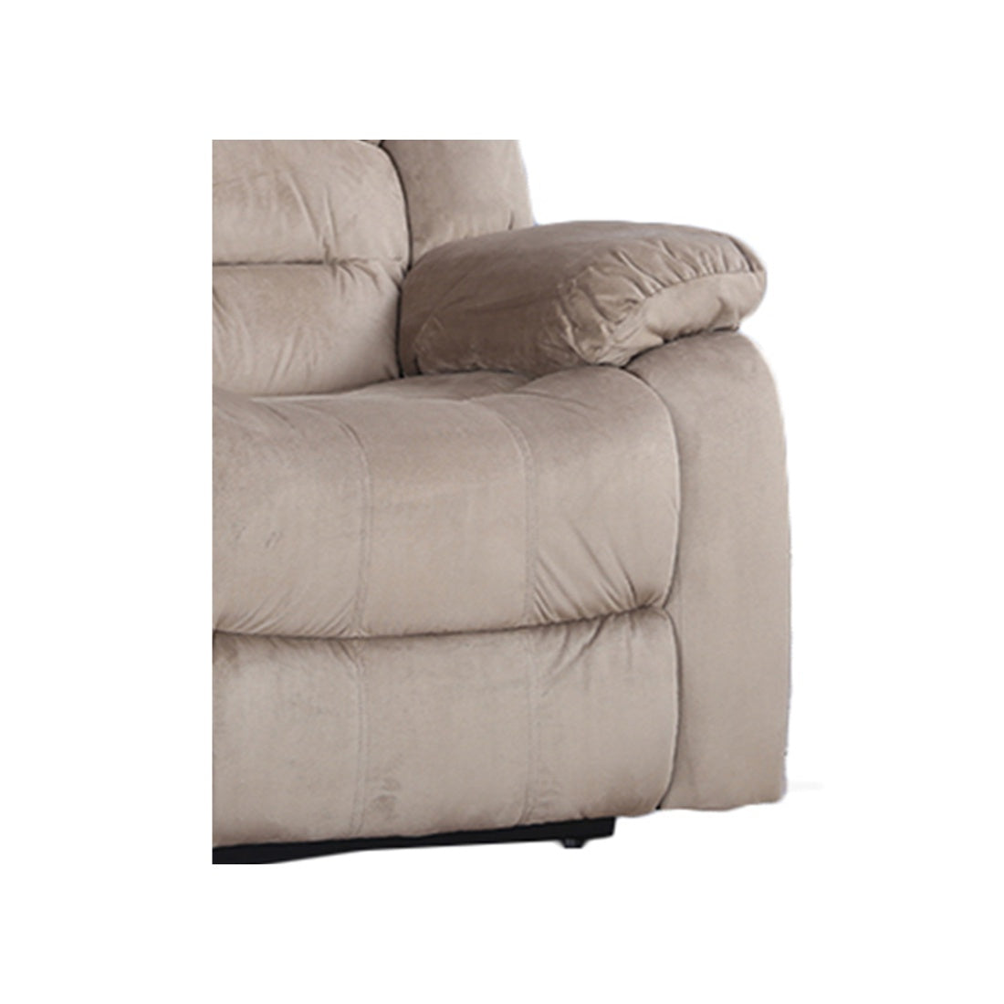 Bradford Fabric Two Seater Recliner in Beige Colour