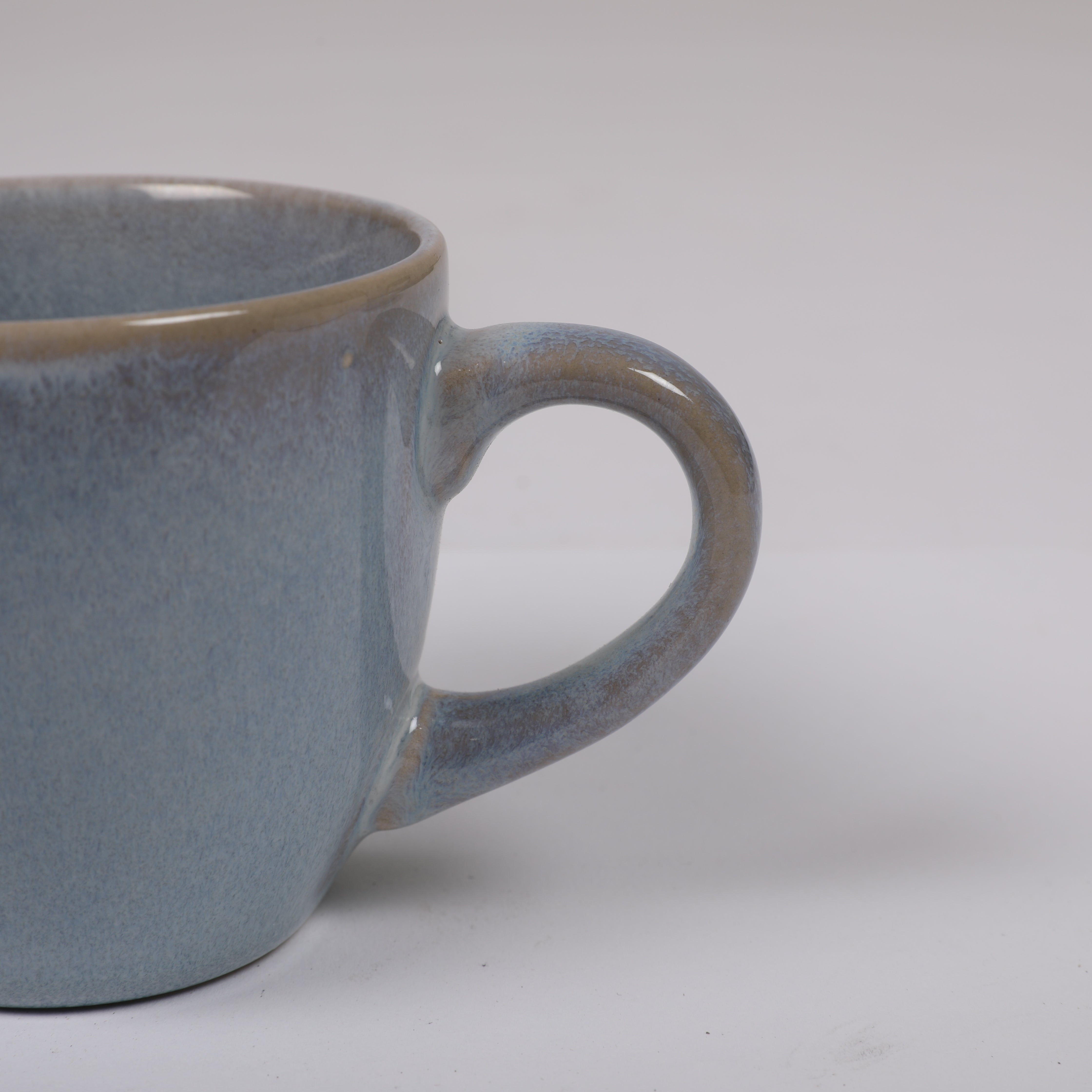 Living Essence Earl Cup & Saucer Set of 4 Pcs in Ocean Blue Colour