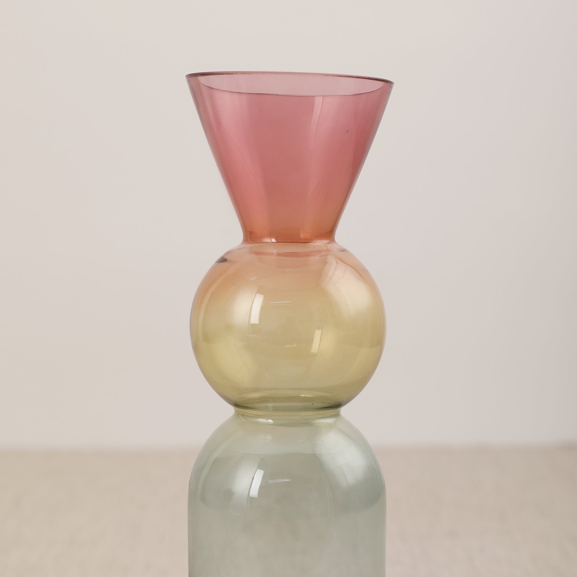 Monique Pop Glass Vase 29Cm in Multi Colour