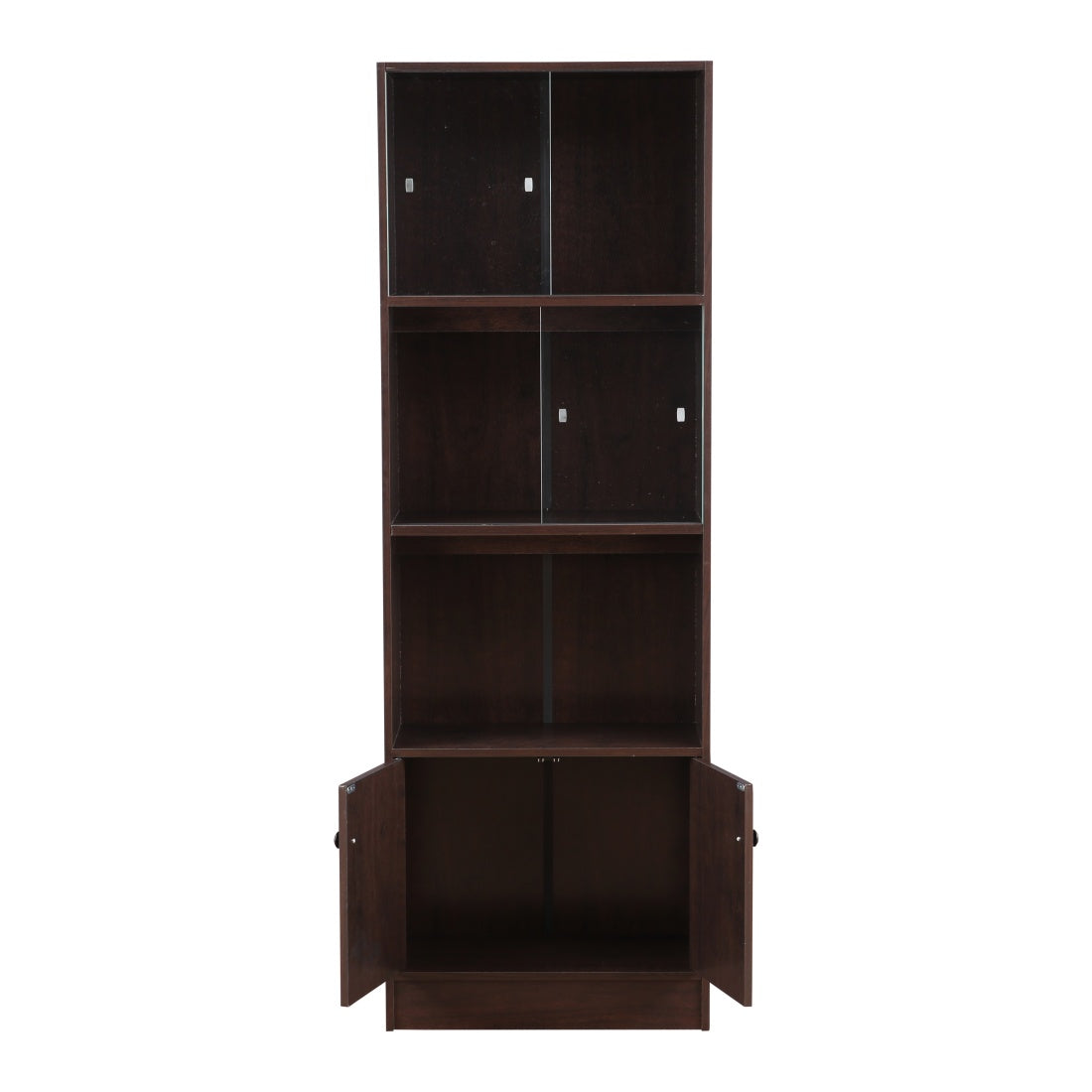 Crony Engineered Wood Medium Book Shelf in Wenge Colour