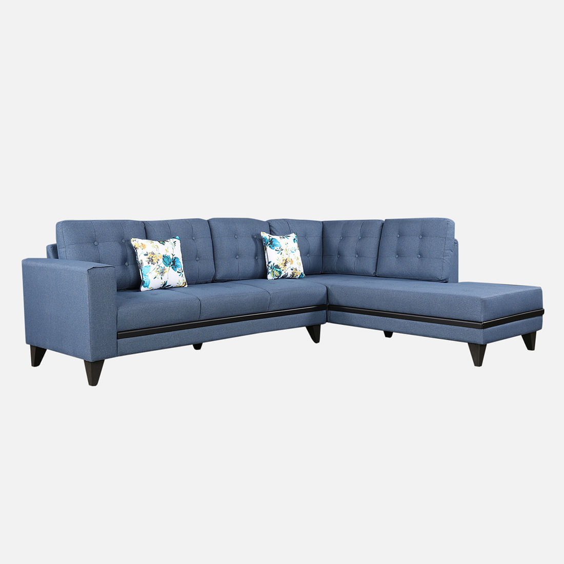 GARCIA Fabric Lounger in Blue Colour