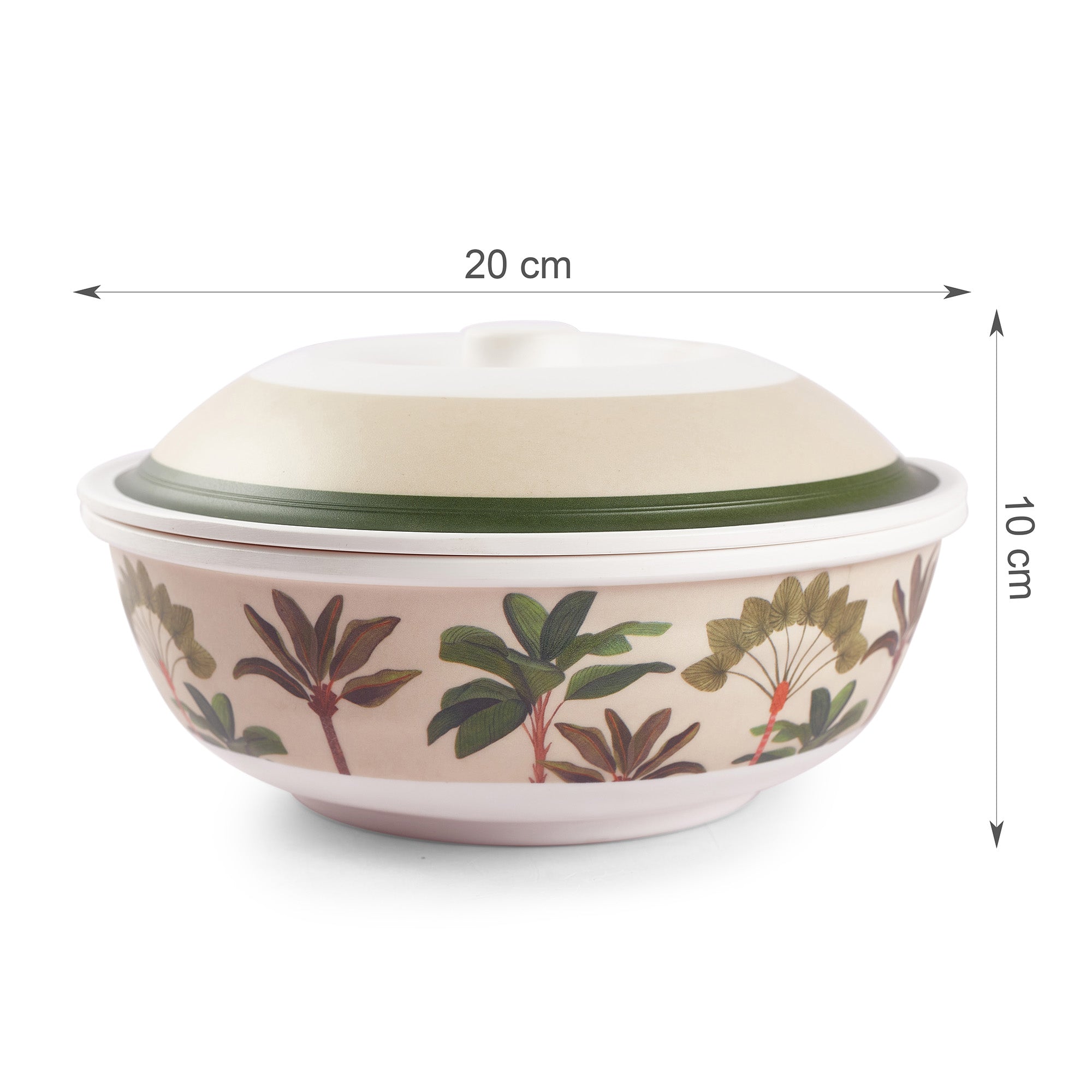 Oasis Melamine Serving Bowl with Lid in Multi Colour