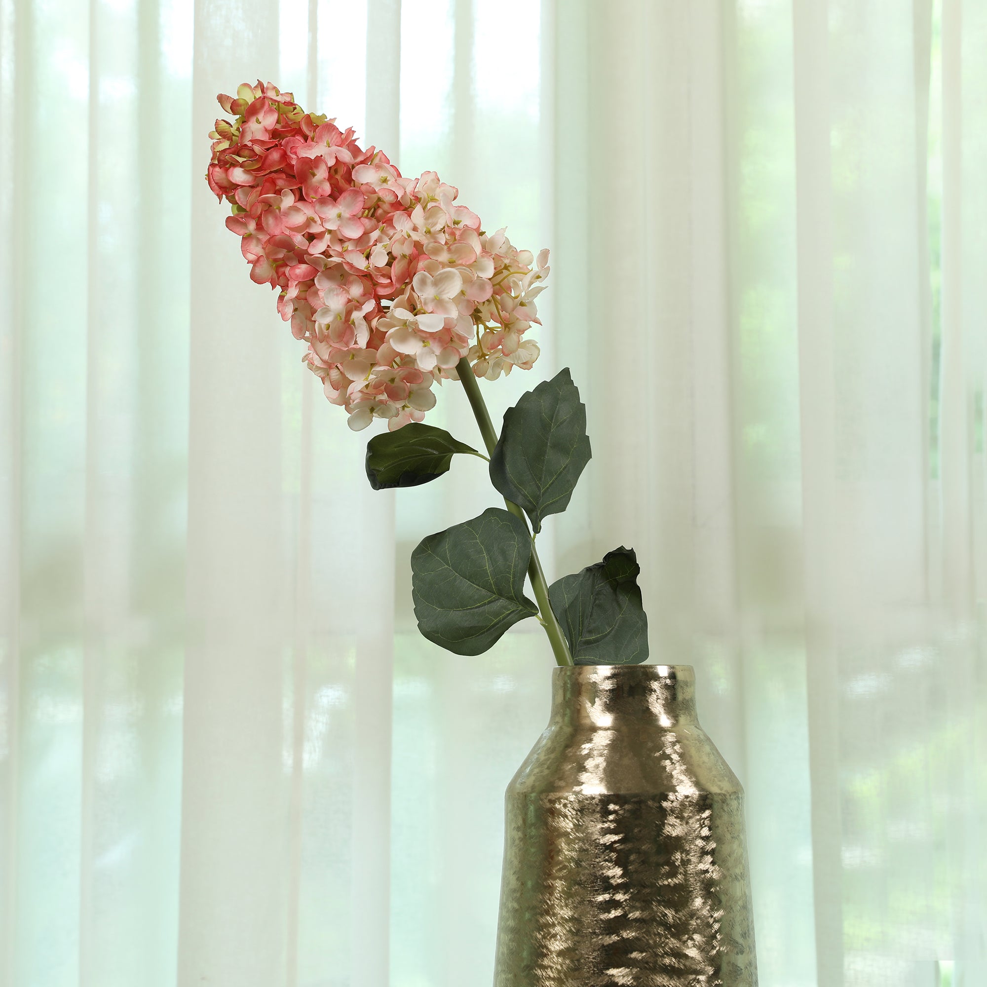 Blume Artificial Flower Hydrangea Stem 88cm in Pink Colour By Living Essence