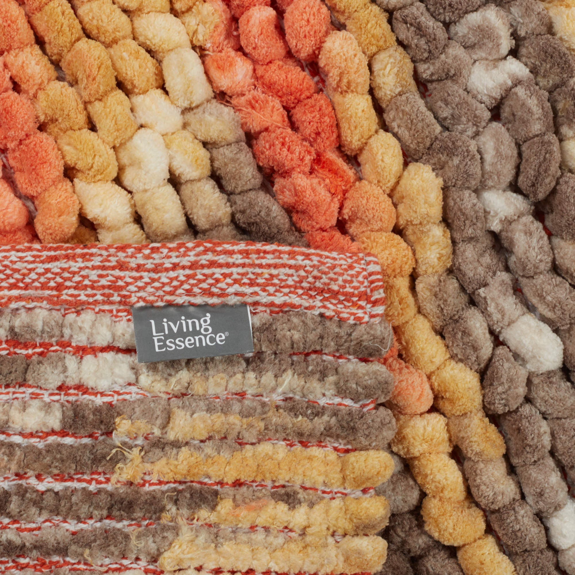 Emilia Micro Chenille Multipurpose Loop Bath Mat 40x60 Cm in Rust Mustard Colour
