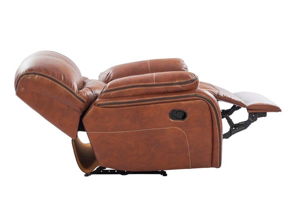Tigris Leatherette Single Seater Recliner in Brown Colour