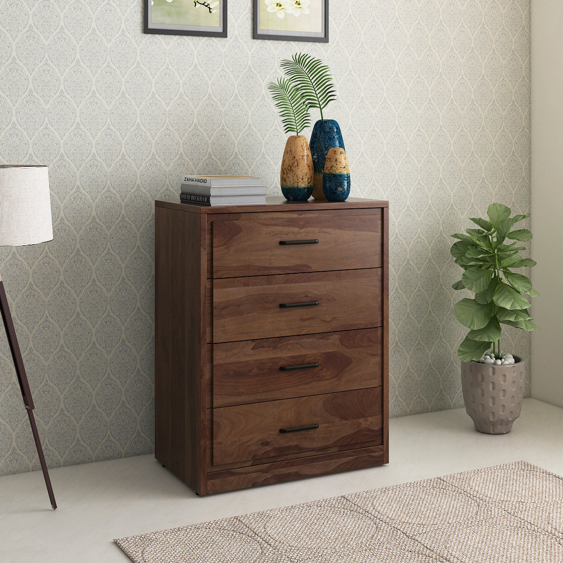 Antwerp Chest Of 4 Drawers in Sheesham Colour