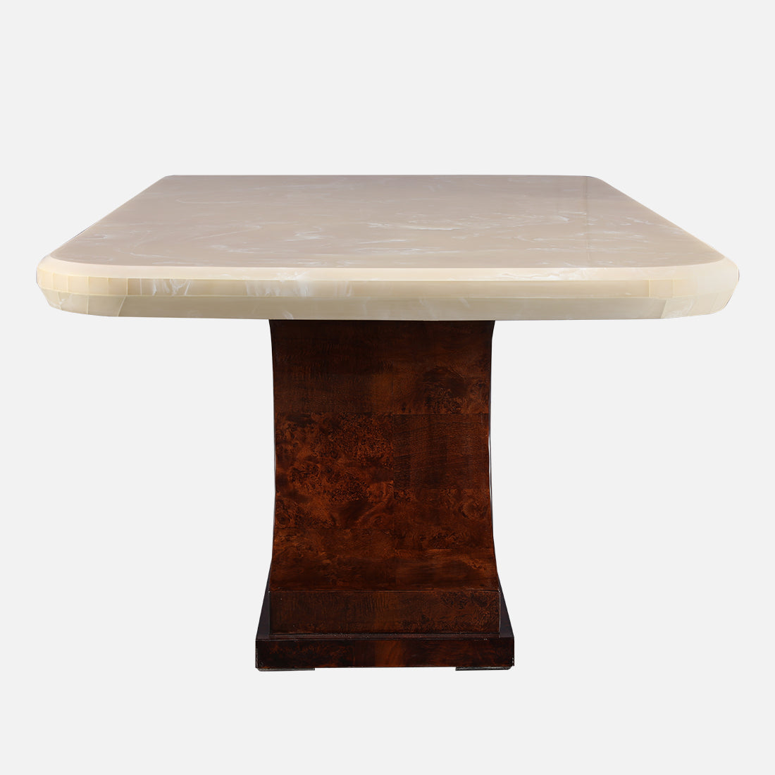Delphine Six Seater Dining Table in Walnut Colour