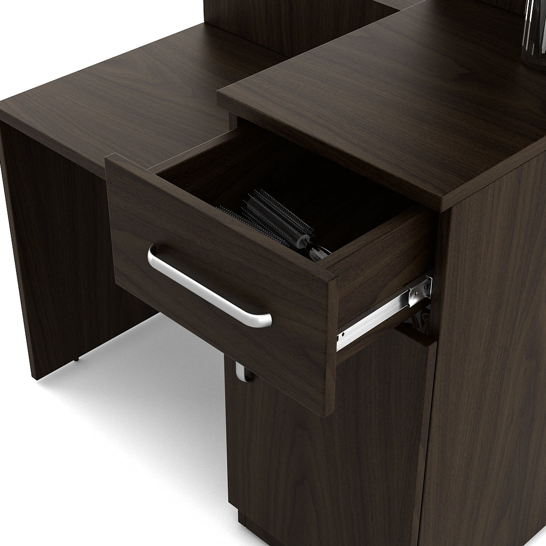 Magnum Dresser with Mirror in Urban Walnut Colour