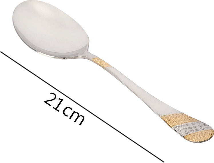 Fns Imperio Steel Serving Spoon Set 2 Pc in Multi Colour