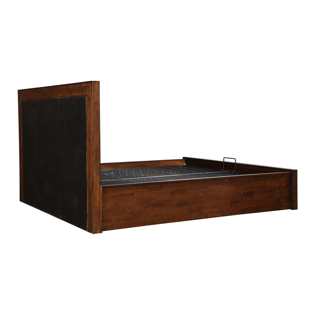 Casablanca Solidwood Queen bed with Hydraulic storage in Walnut Colour