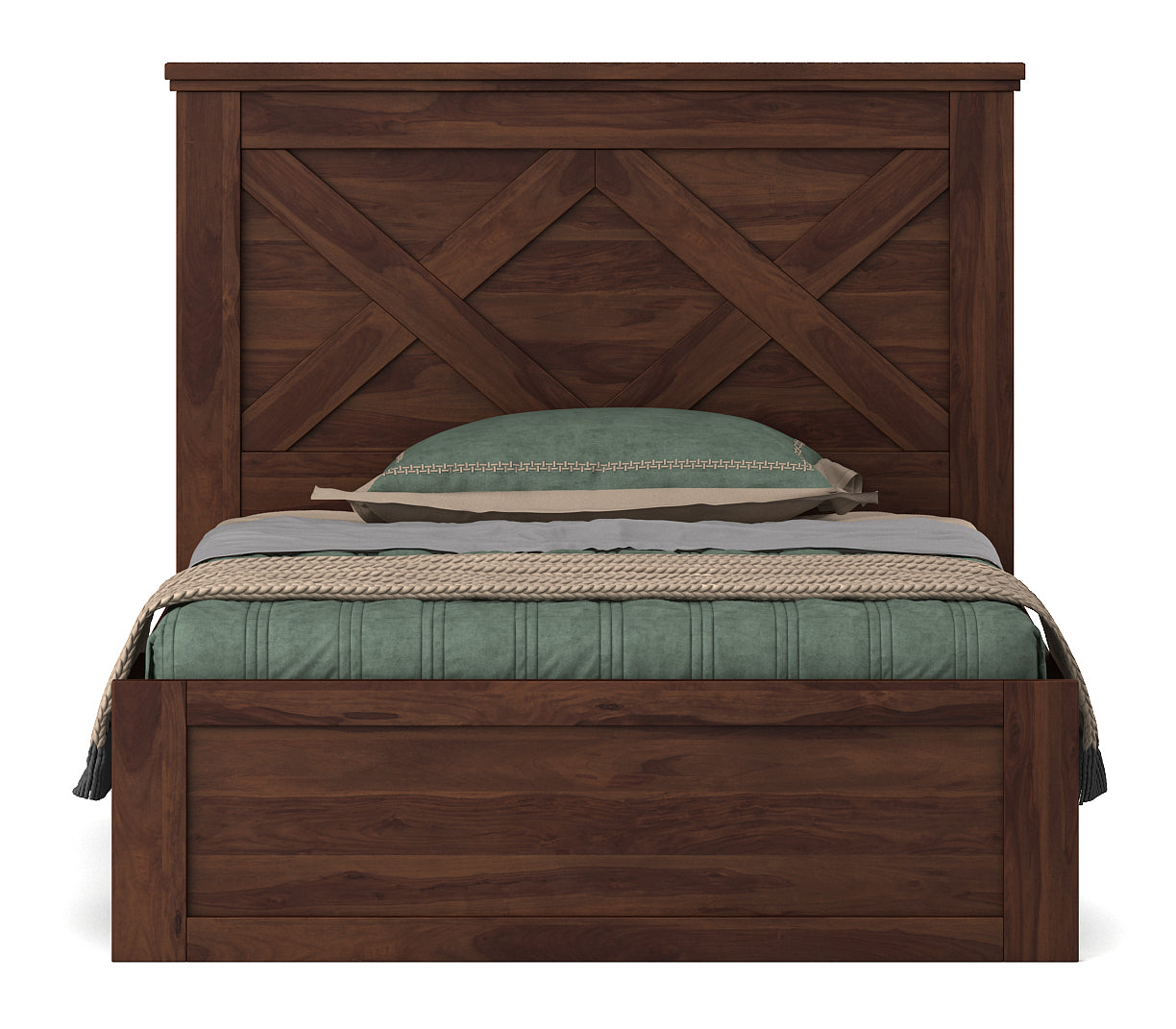 Antwerp  Single Bed Without Storage in Sheesham Colour