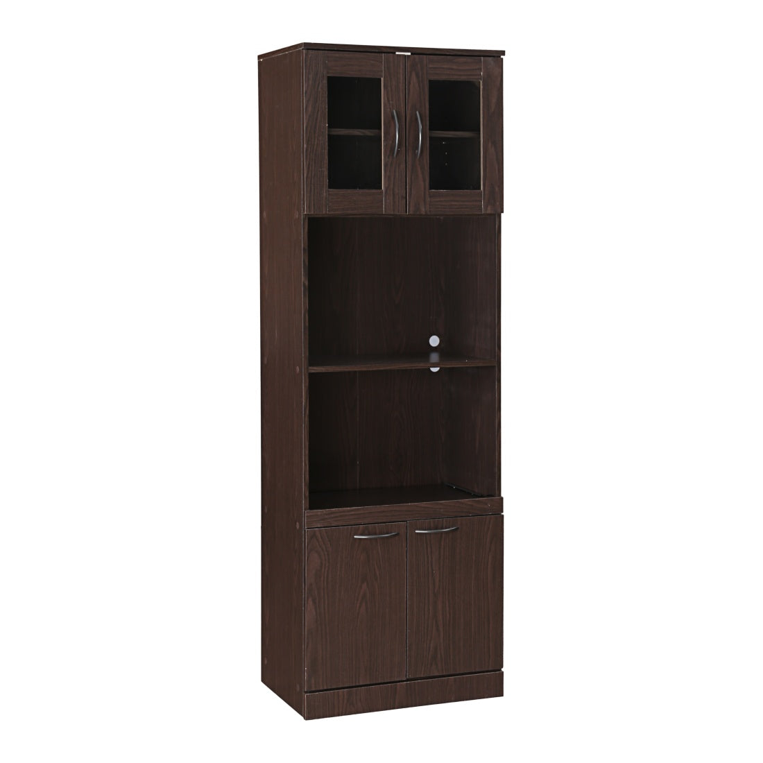 Penelope Engineered Wood Multipurpose Cabinet in Walnut Colour