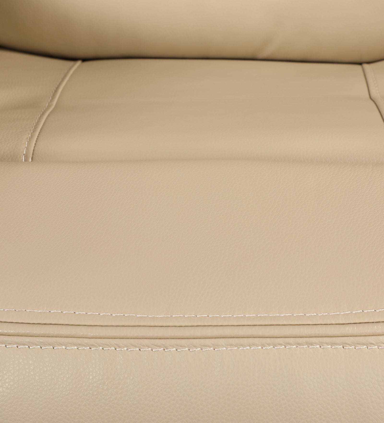Murray Half Leather Three Seater Recliner in Beige Colour