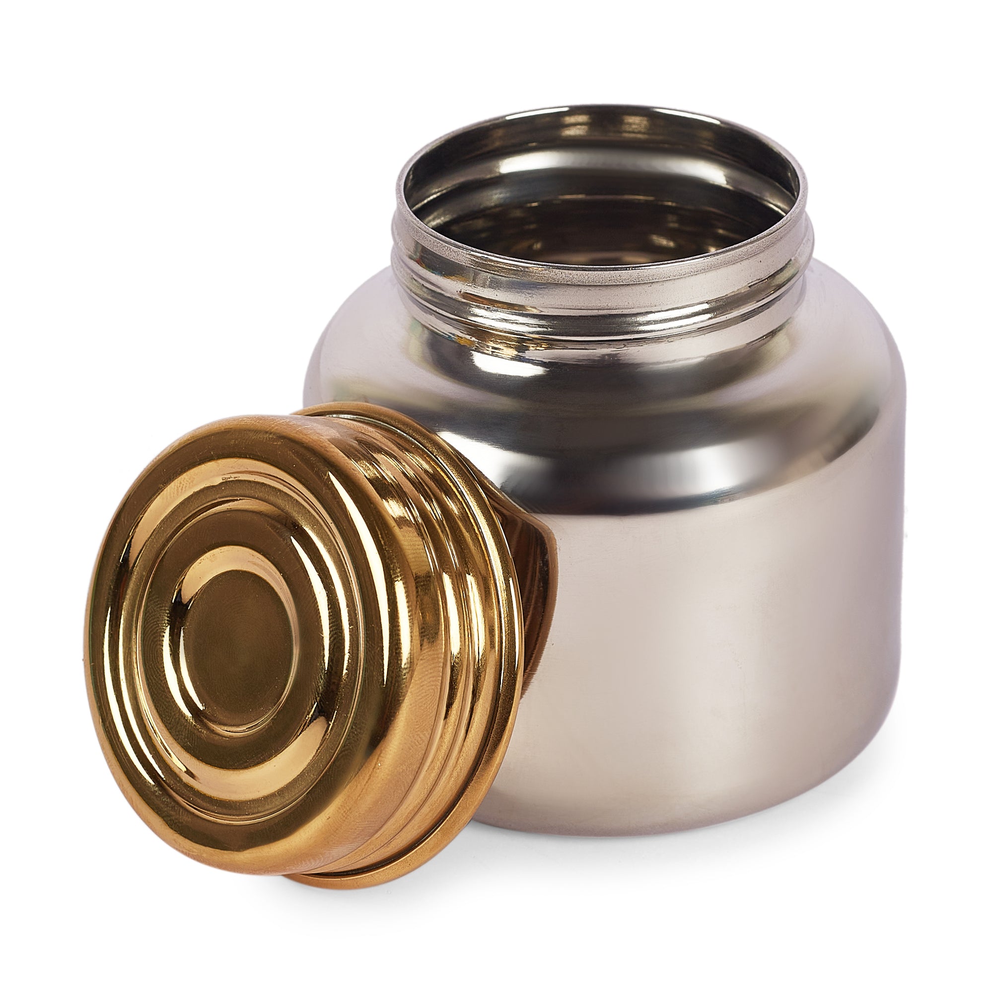 Sapphire Stainless Steel Serving Set Small in Gold & Silver Colour by Living Essence