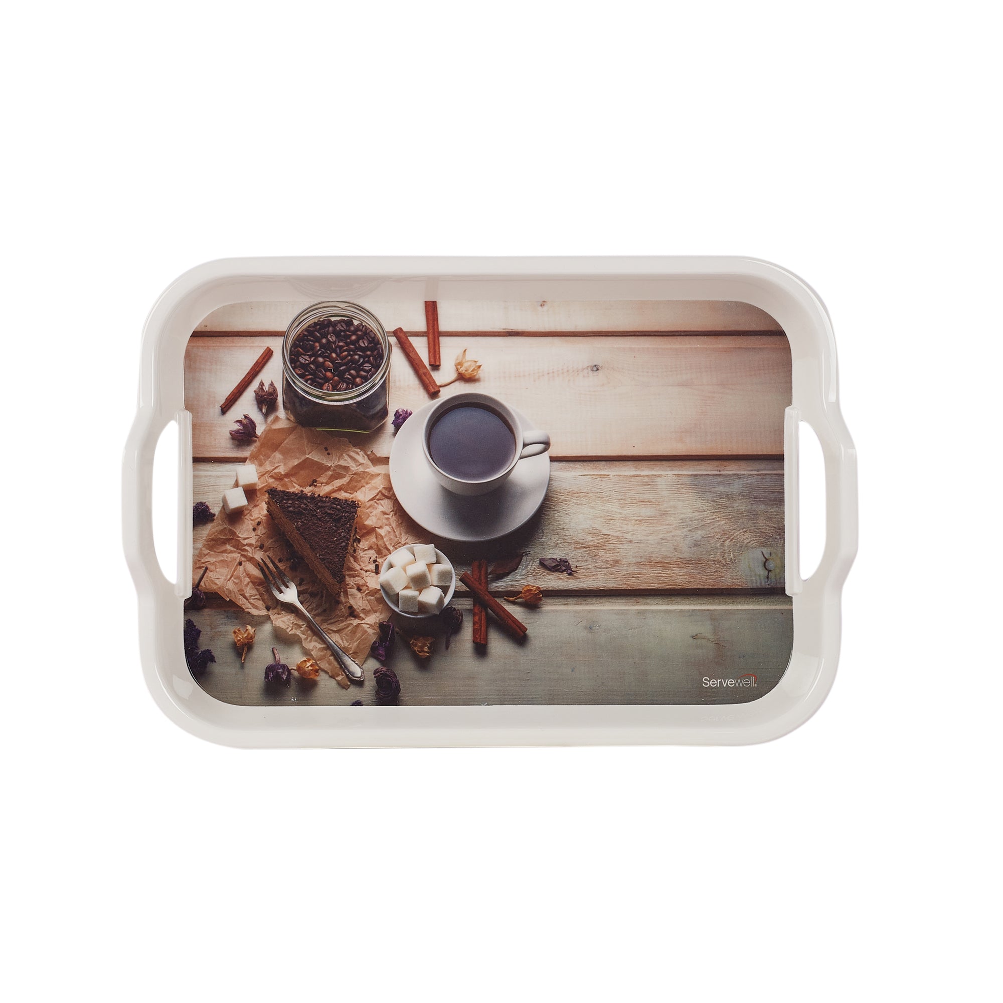 Handy Melamine Tray Set of 3 in Multi Colour