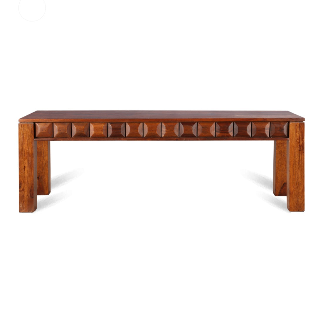Woodrow Sheesham Wood(Rosewood) Dining Bench for 6 Seater in Honey Colour