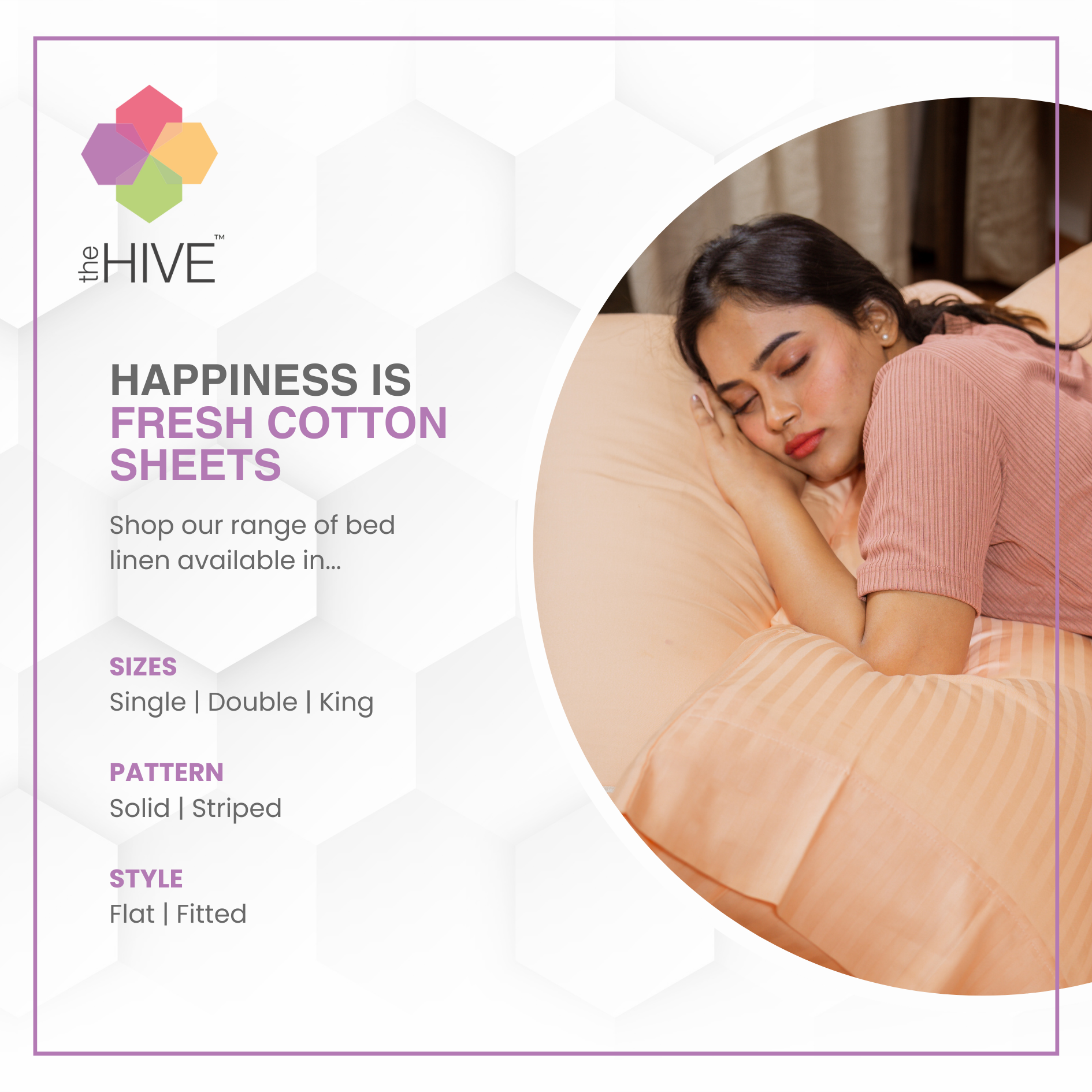 Comfy Beds King Flat Sheet Coral,255x255cm