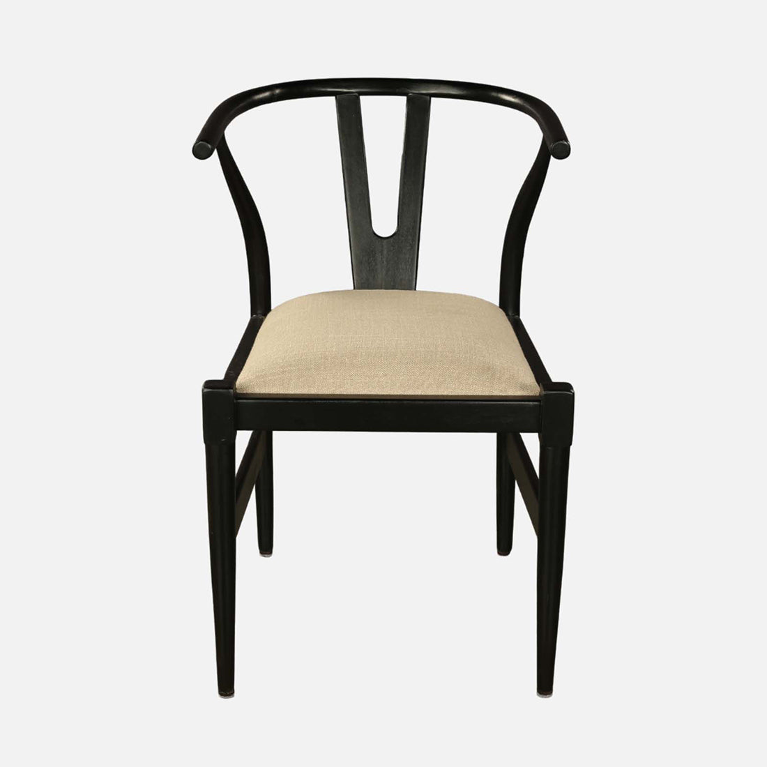Kira Solidwood Wishbone Chair in Walnut Colour