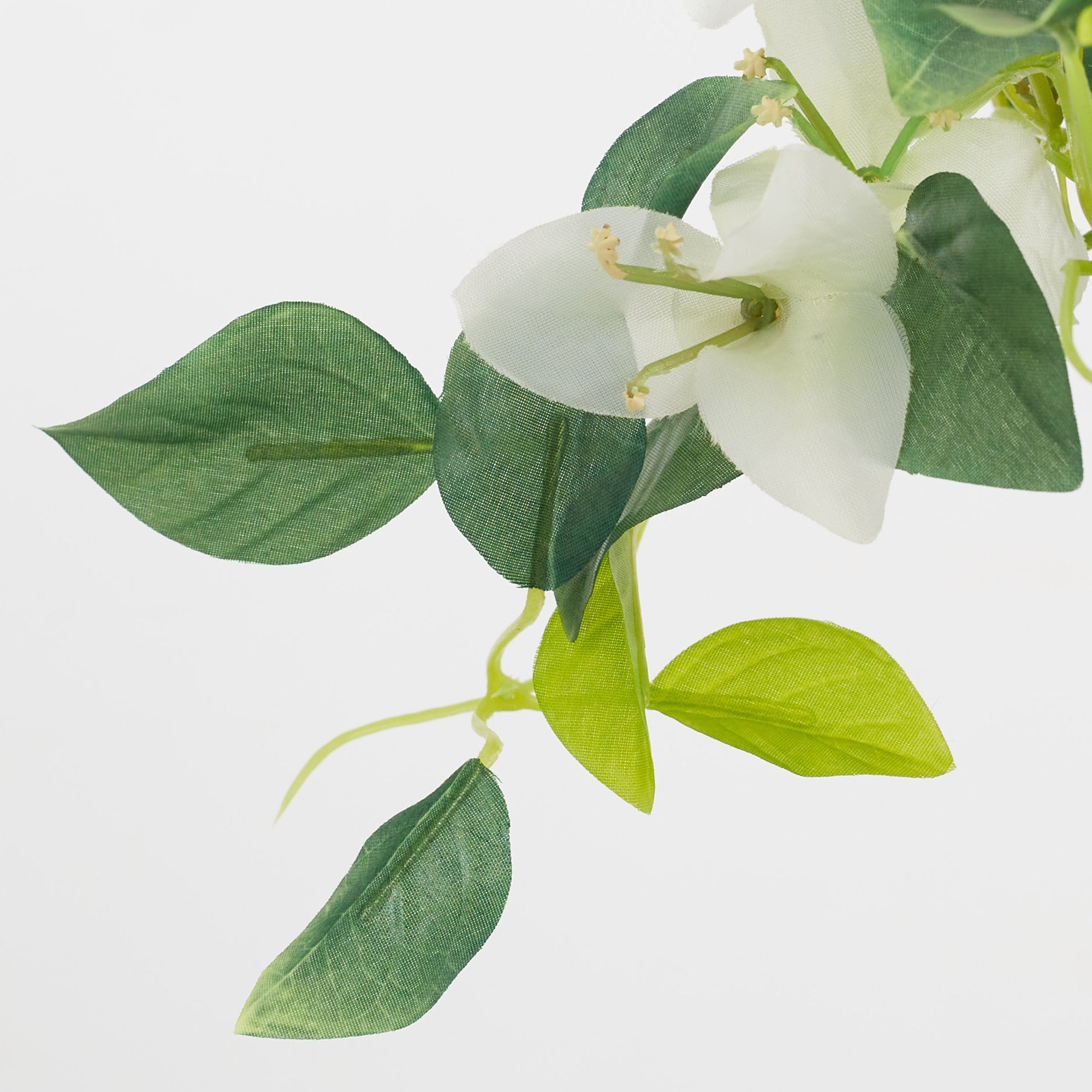 Ilana Faux Hanging Bougainvillea With Pot 54 Cm in White Colour