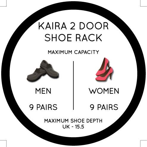 Kaira Engineered Wood Shoe Rack in Wenge Colour