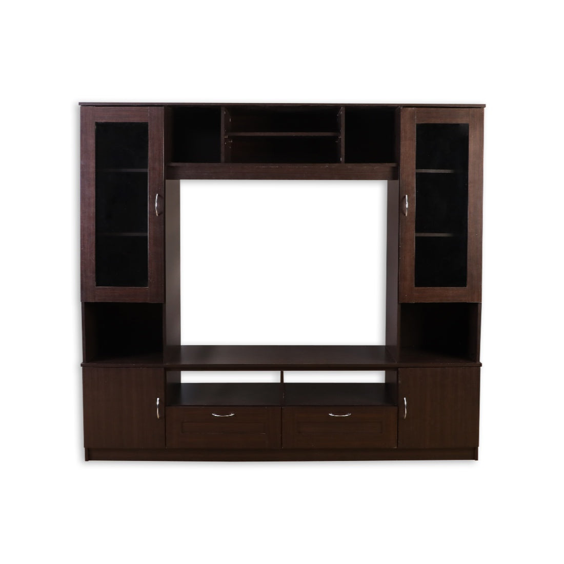 Missouri Engineered Wood Wall Unit in Dark Walnut Colour
