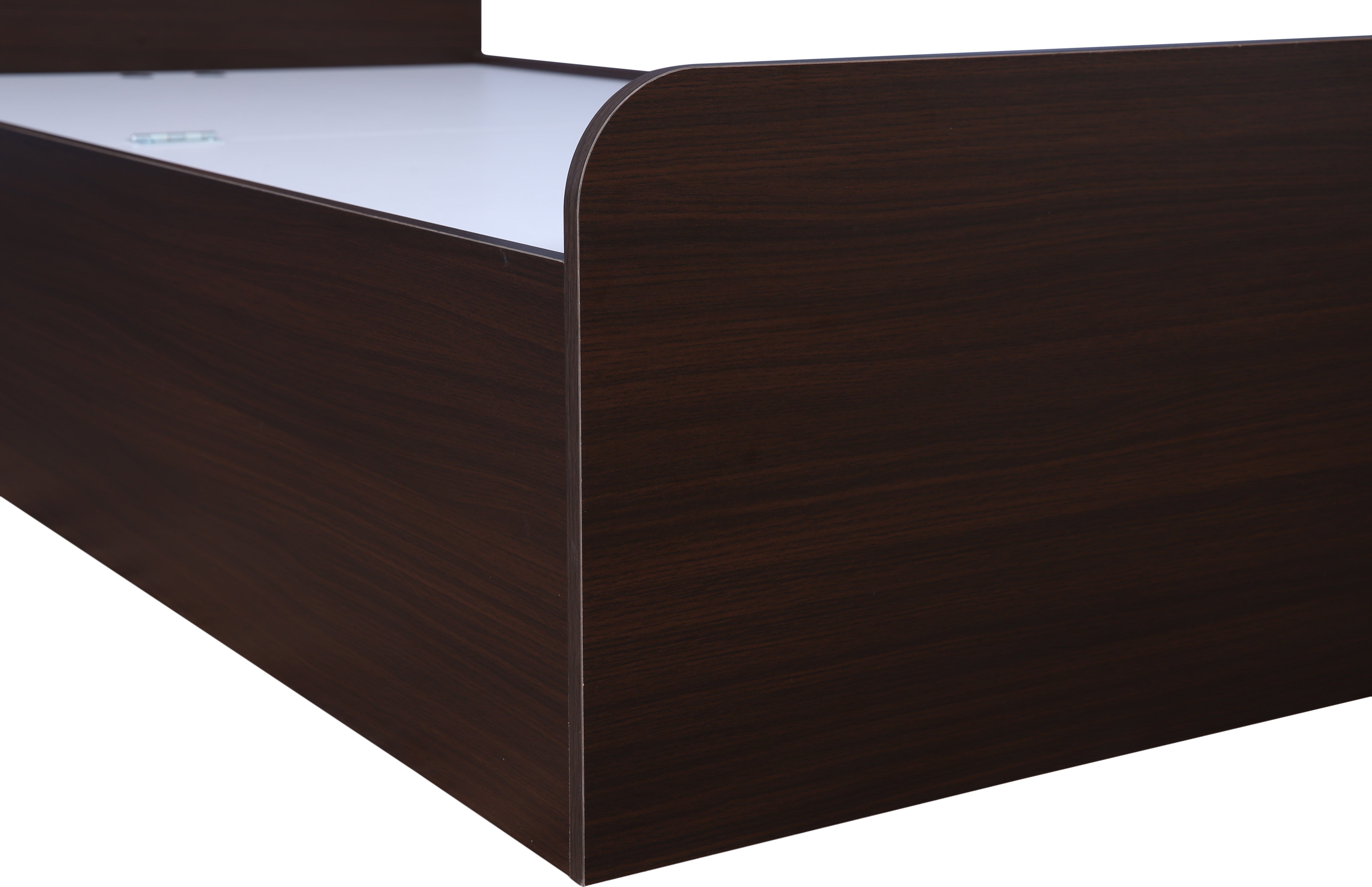 Swirl Single bed with Box storage in Dark Oak Colour
