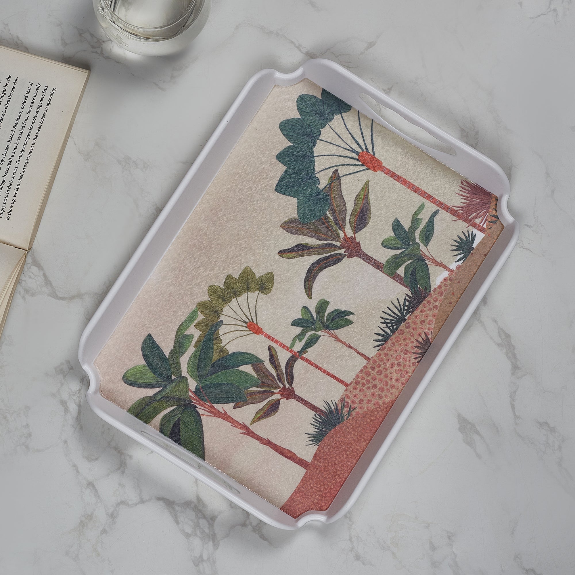 Oasis Melamine Medium Tray in Multi Colour