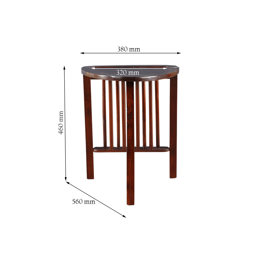 Noel Mango Wood Table in Walnut Colour