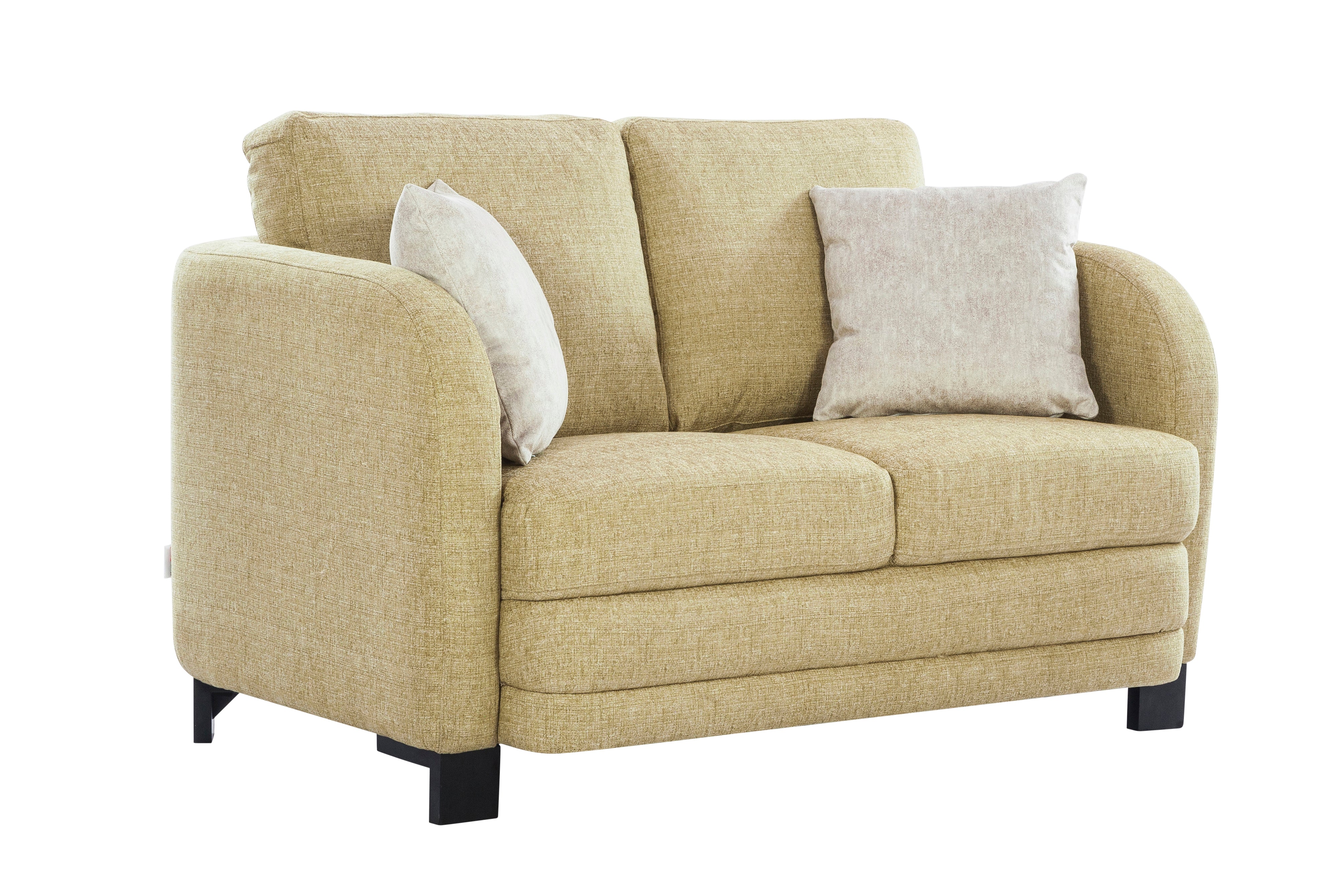 Grace Fabric Two Seater Sofa in Olive Colour