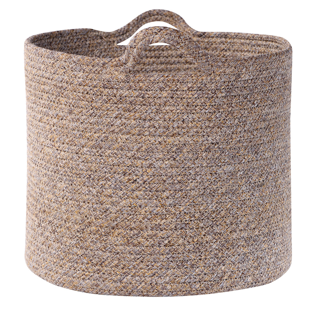 Kenso Polypropylene Organizer Bin Large in Beige Colour by Living Essence