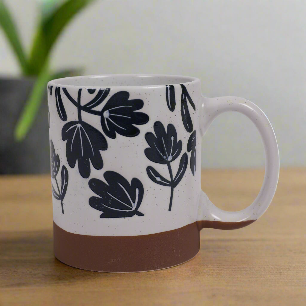 Living Essence Stoneware Mug White 280ml Set of 2Pcs