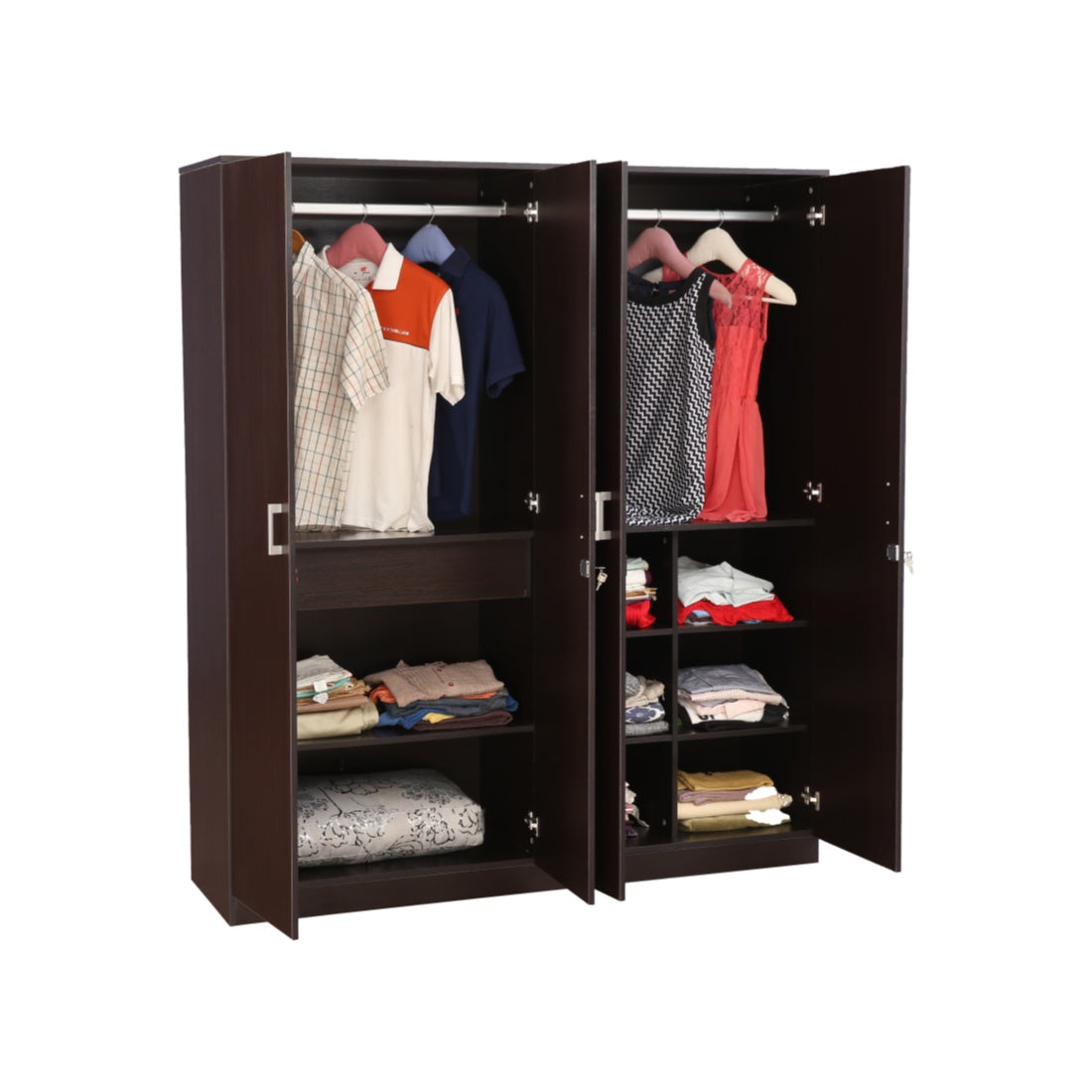 Prime 4 door wardrobe in Wenge Colour