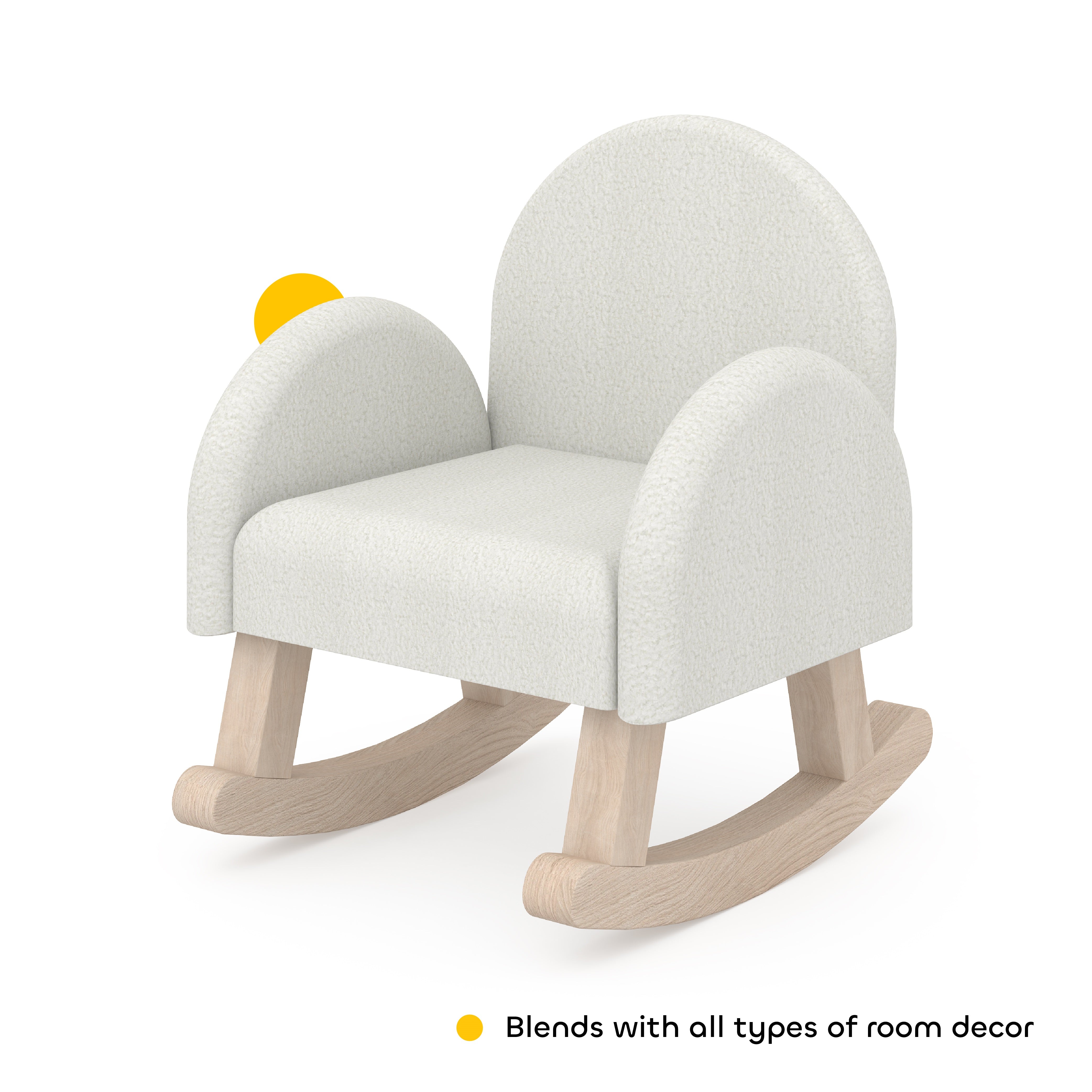 Rockabye Kids Rocking Chair in Frosty White Colour
