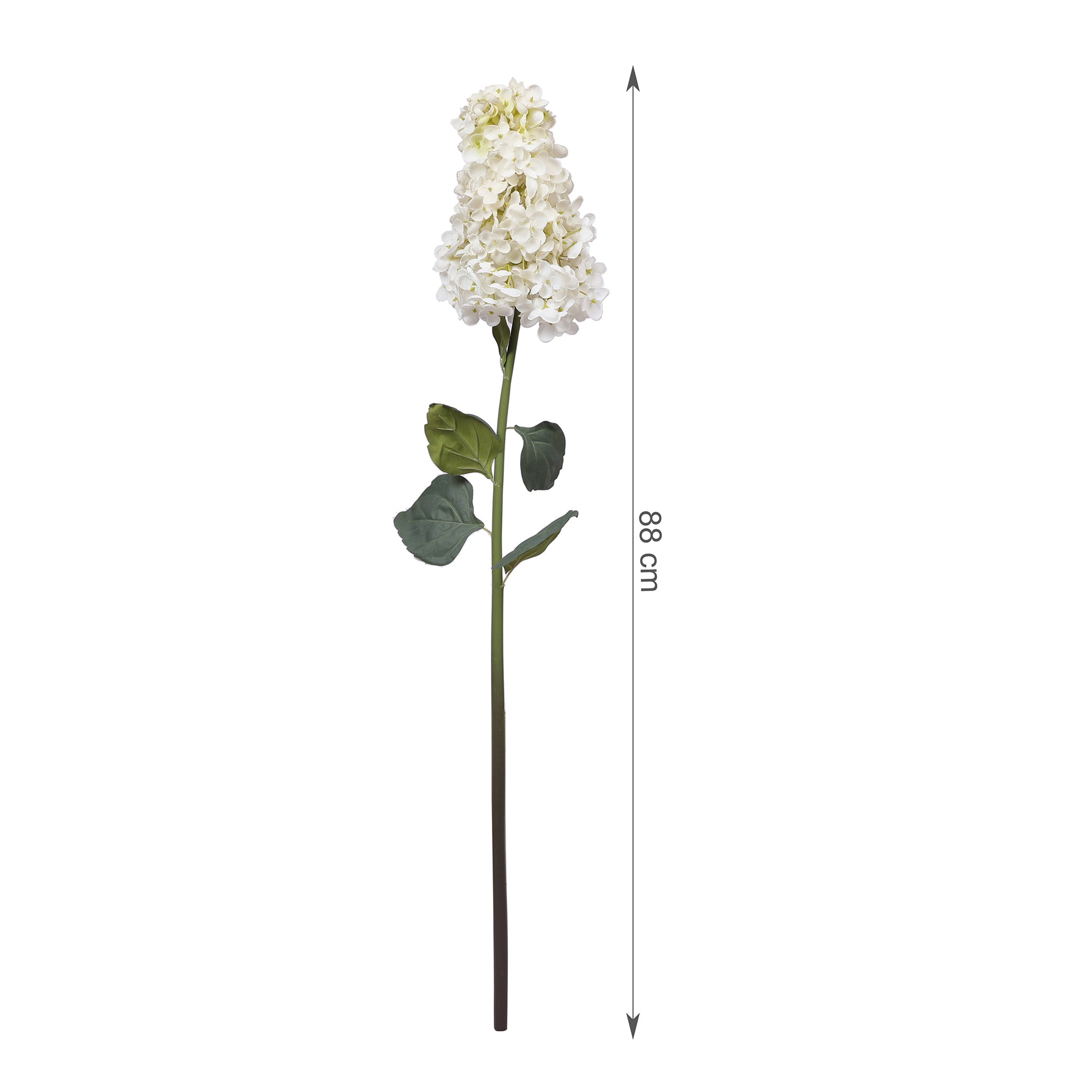 Blume Artificial Flower Hydrangea Stem 88cm in White Colour By Living Essence