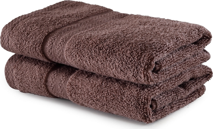 Paradiso Cotton Set Of 2 Hand Towel 40X60 Cm 500 Gsm in Chocolate Colour