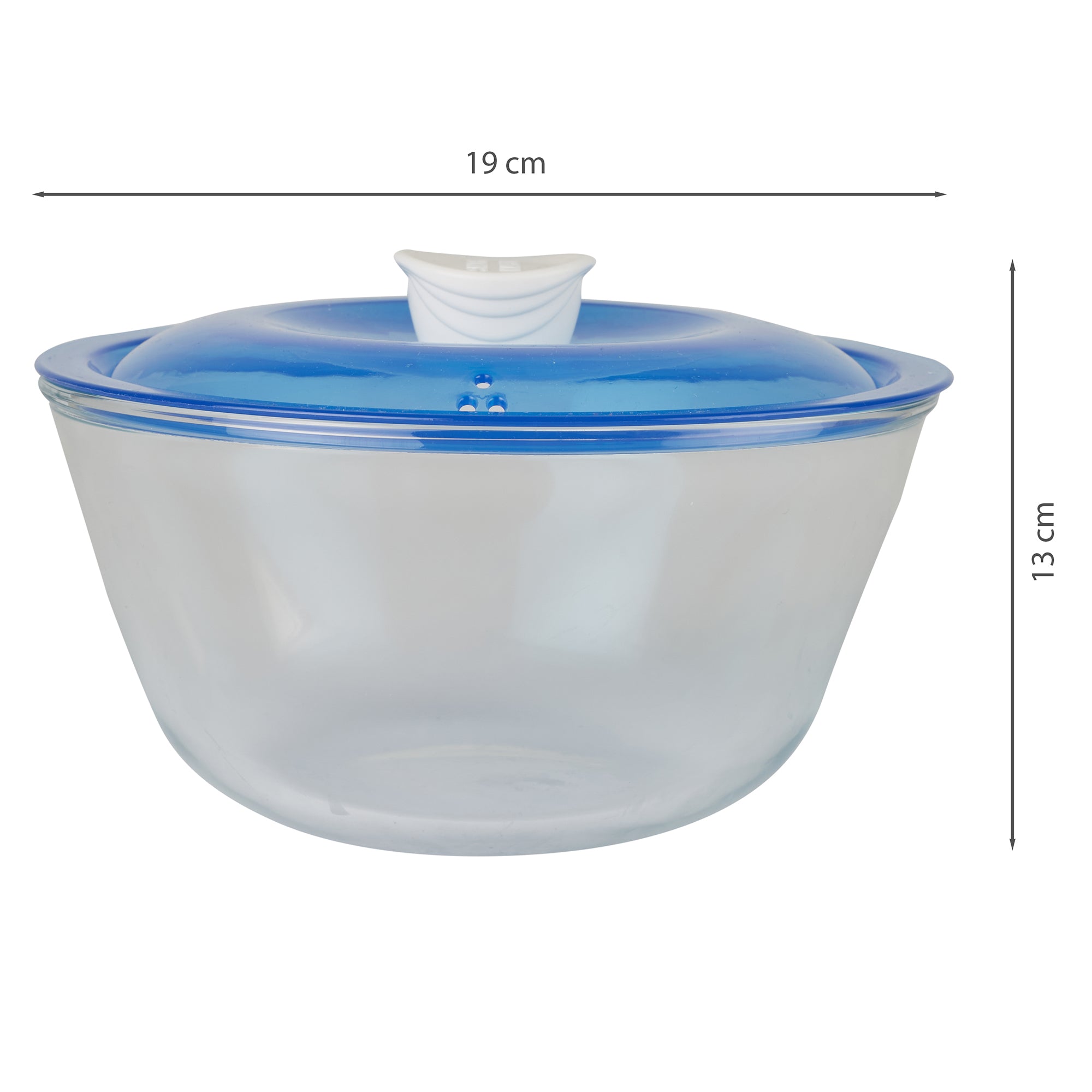 Kingston Glass Mixing Bowls Set of 3 in Transparent Colour
