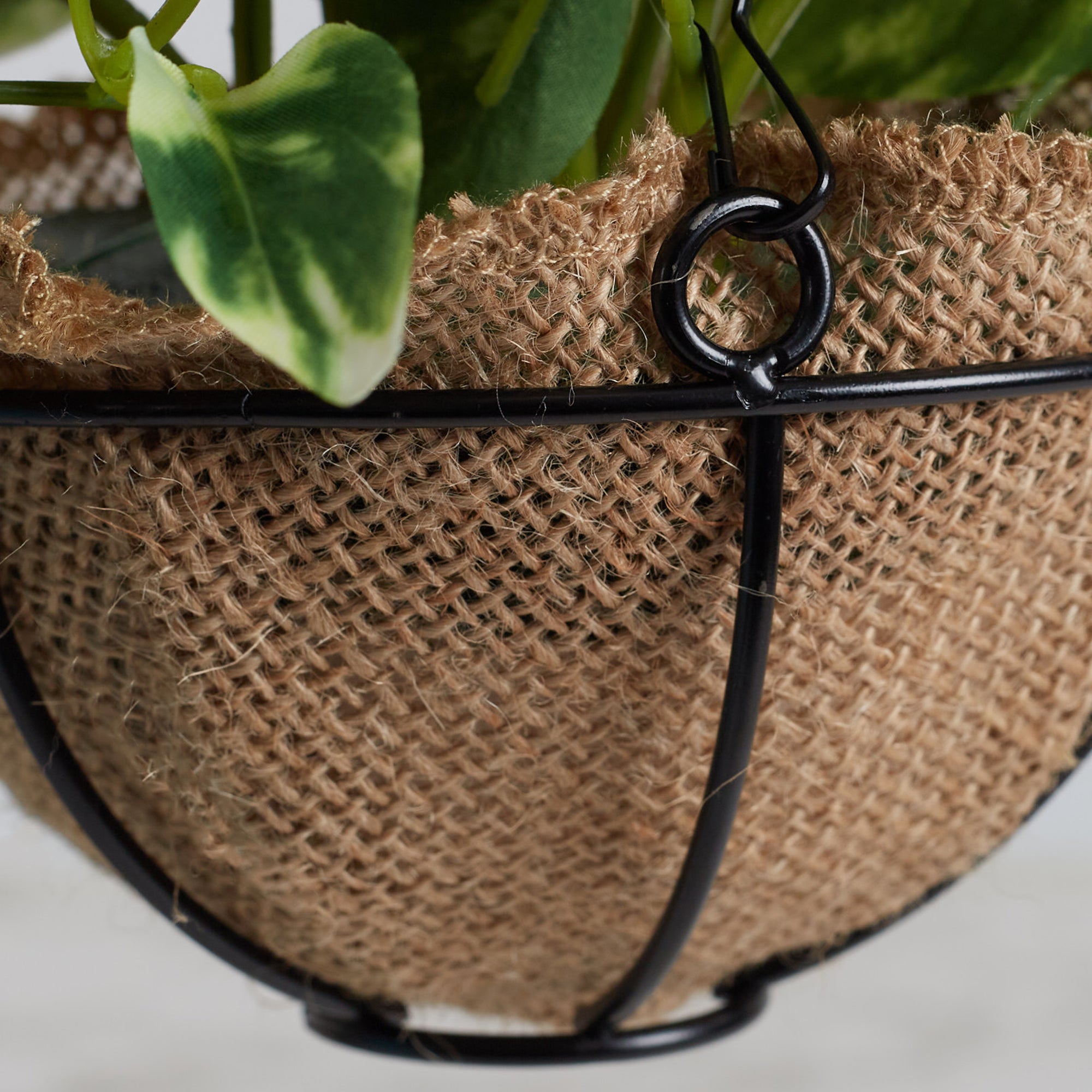 Ilana Faux Hanging Pathos With Pot 47 Cm in Green Colour
