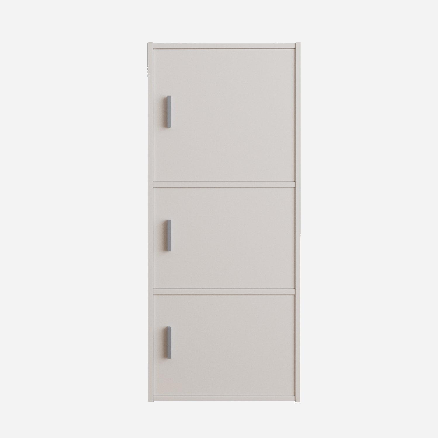 Albert Engineered Wood 3 Tier Cabinet in White Colour
