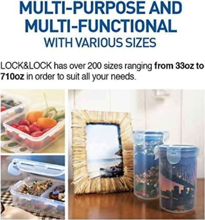 Modular BPA Free Airtight Plastic Rectangle Container 350 ml in Transparent Colour