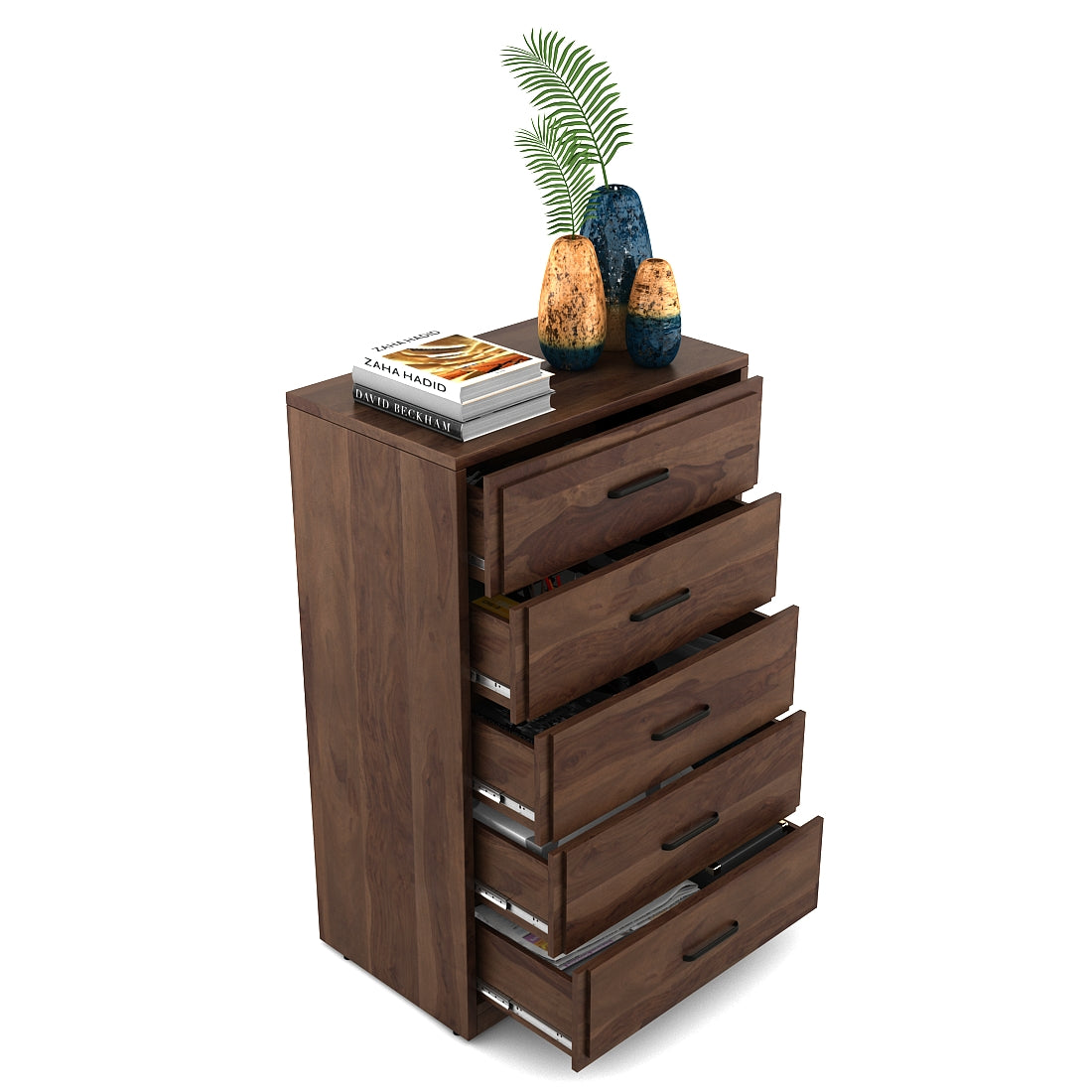 Antwerp Chest Of 5 Drawers in Sheesham Colour