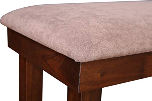 Hopton Solidwood Dining Bench for 4 Seater in Walnut Colour