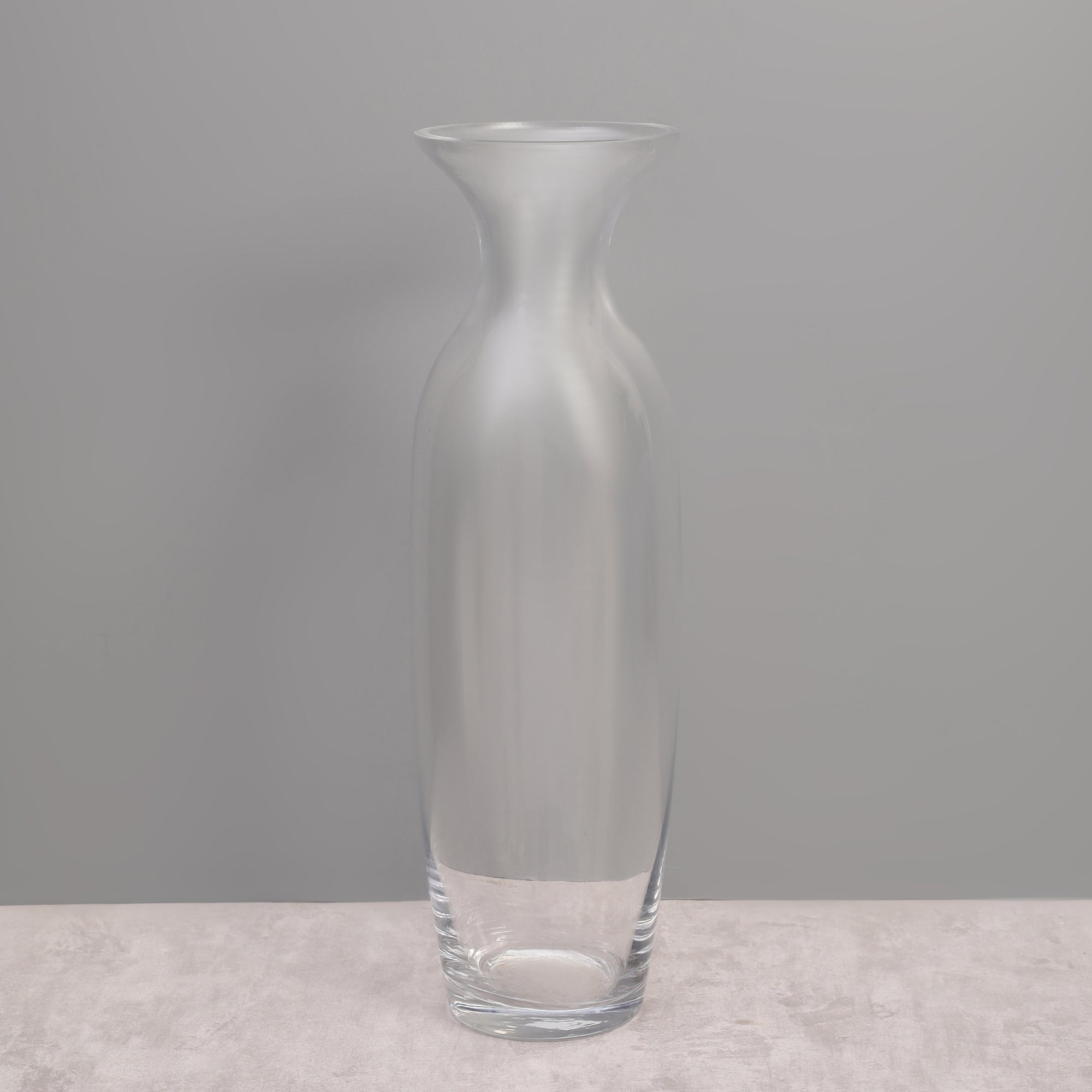 EDEL CLASSIC CLEAR GLASS MEDIUM SIZED VASE BY LIVING ESSENCE