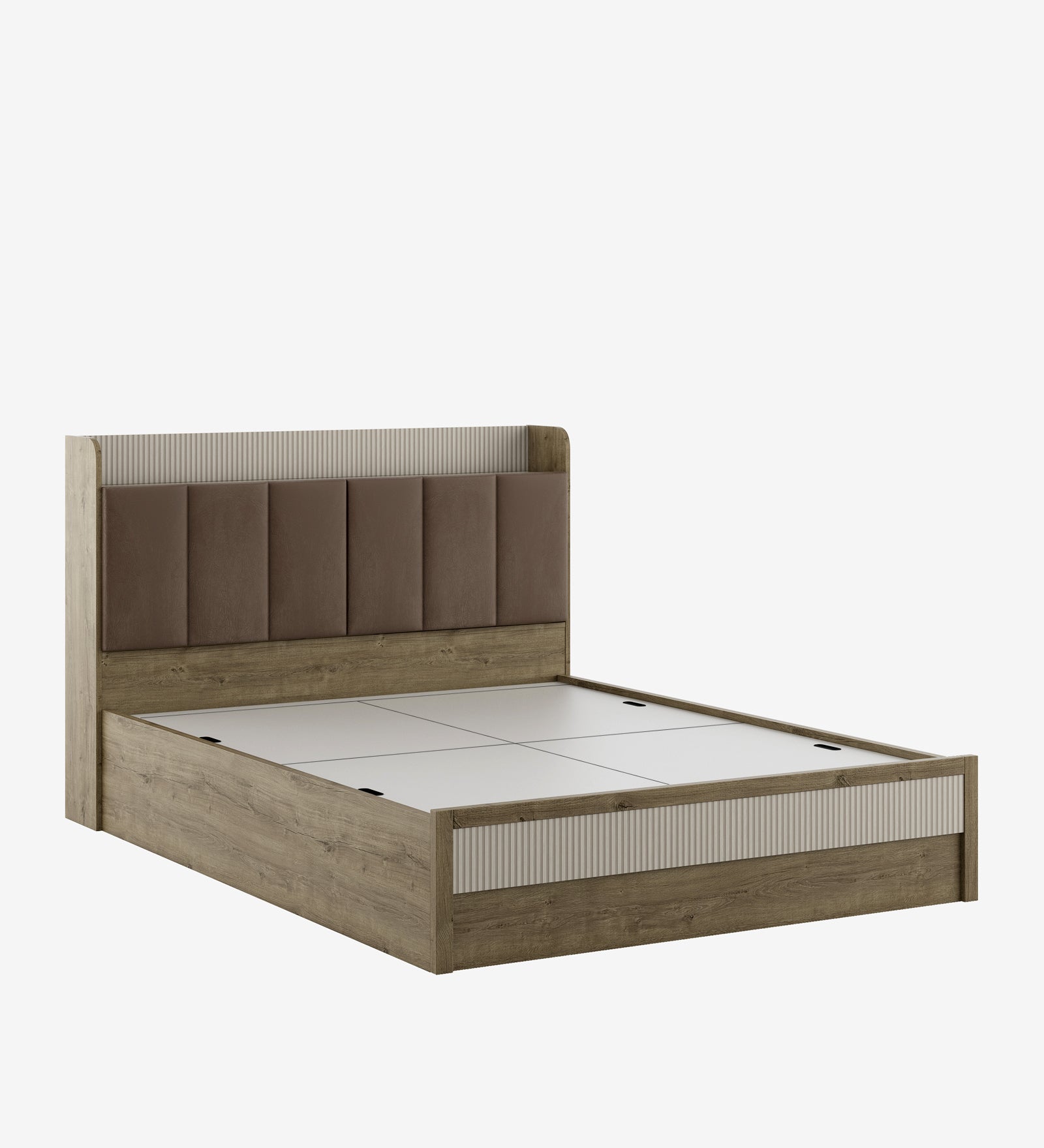 Gloria King Bed 3/4 Hydraulic Storage in Sebastain Oak Colour