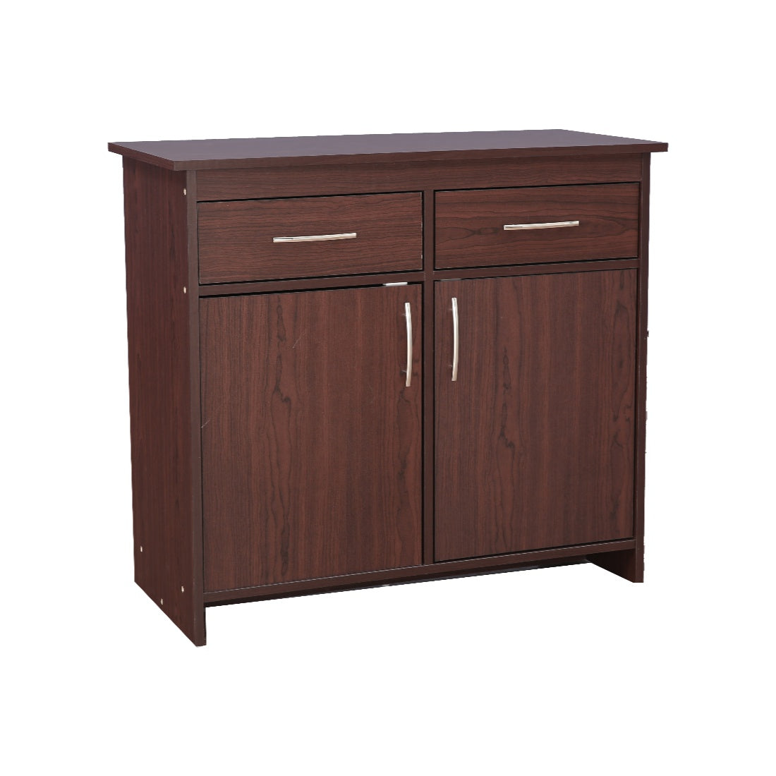 Albert Engineered Wood 2 Door Cabinet in Cherry Brown Colour