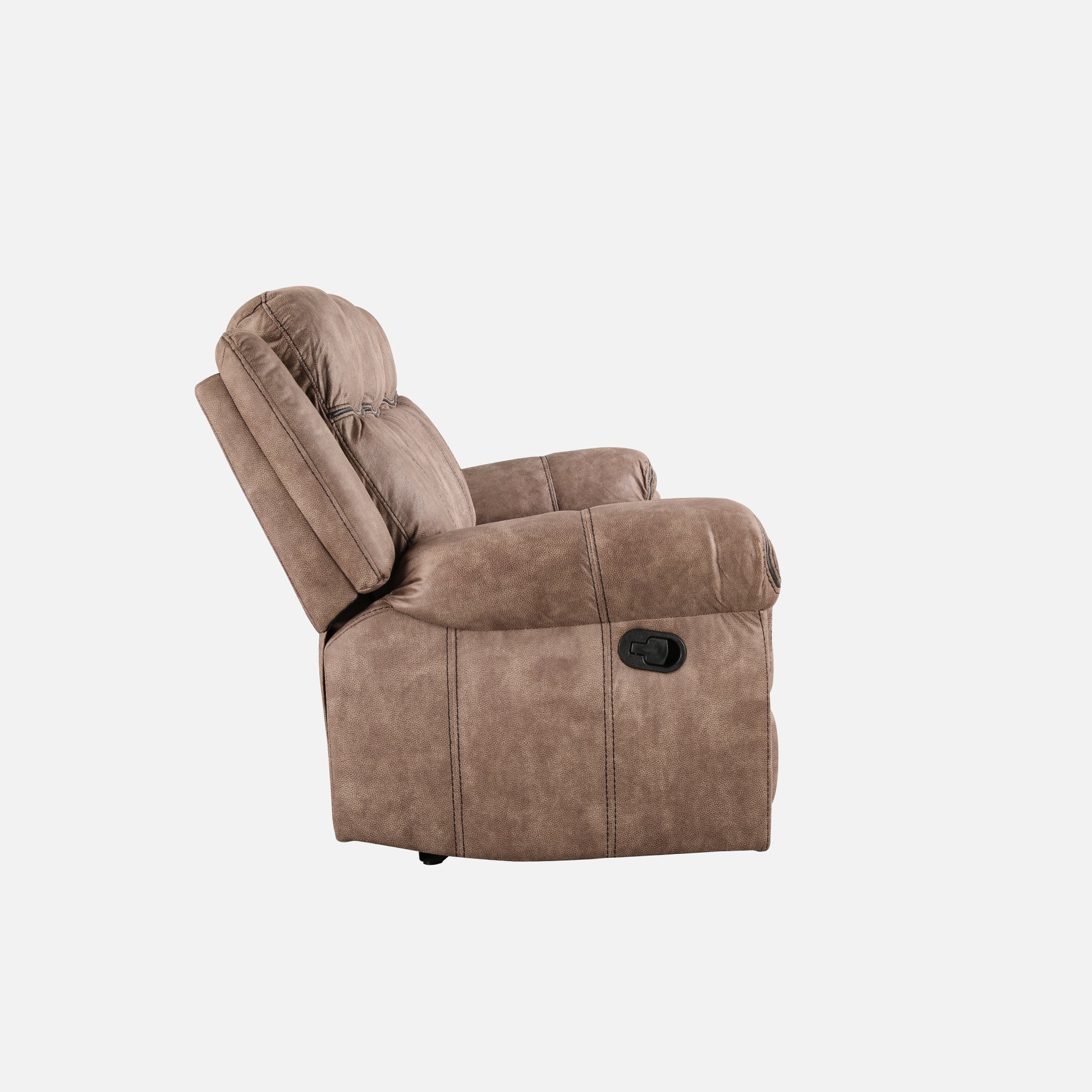 Enfield Fabric 3 Seater Recliner in Brown Colour