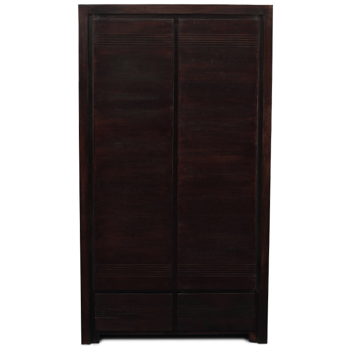 Billy Engineered Wood 2 door Shoe Rack in Wenge Colour