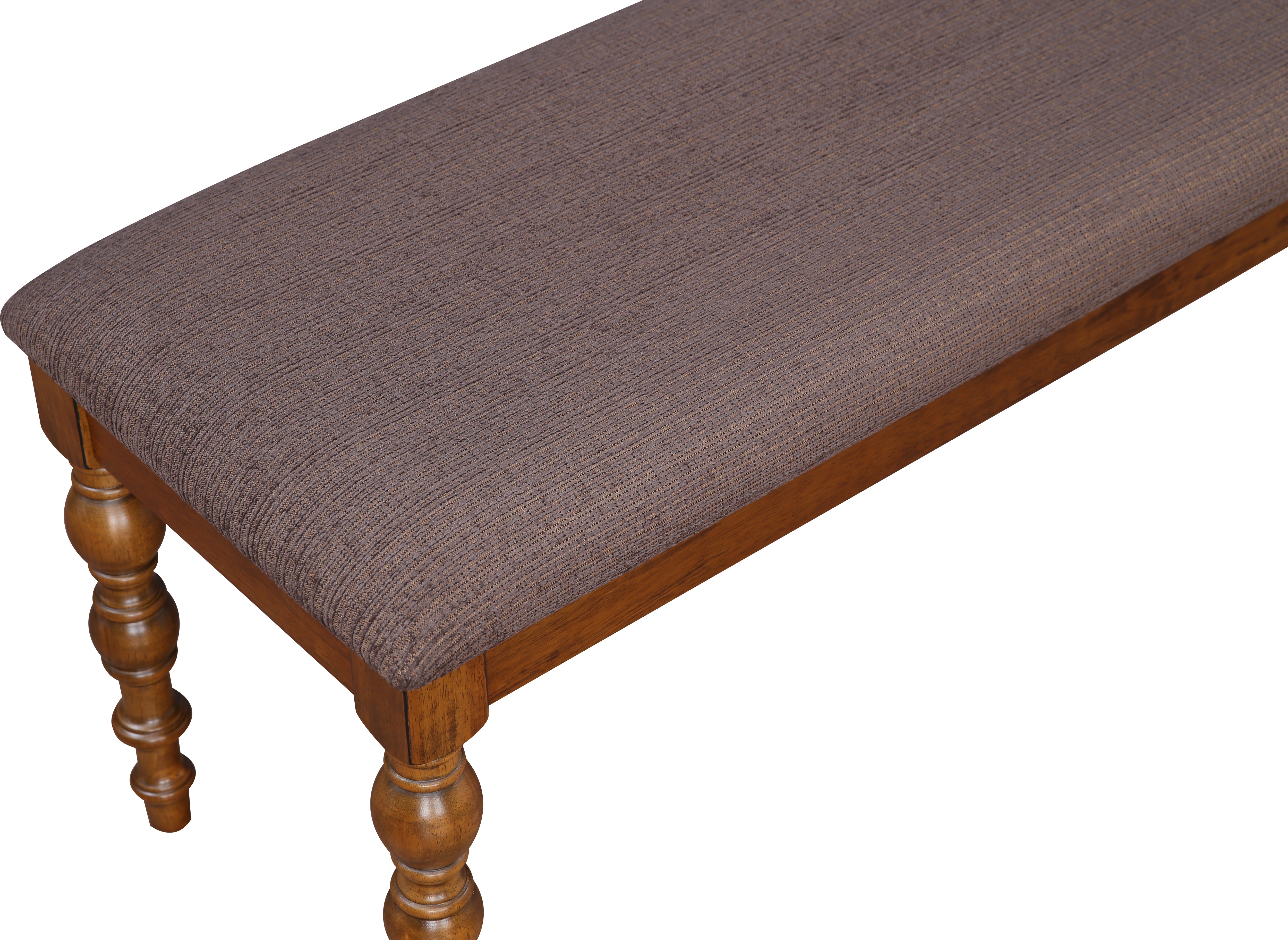 Tobago Solidwood Dining Bench for 6 Seater in Antique Walnut Colour