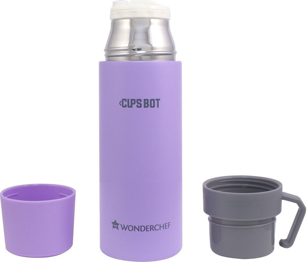 CupsBot Stainless steel Vacuum Insulated Hot And Cold Flask 500ML in Purple Colour