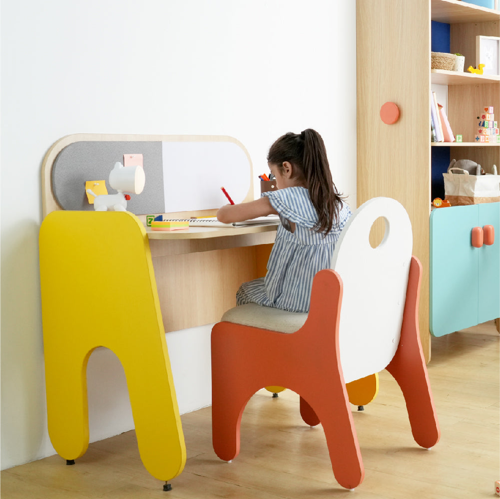 Rockstar  Study Desk in Yellow Colour