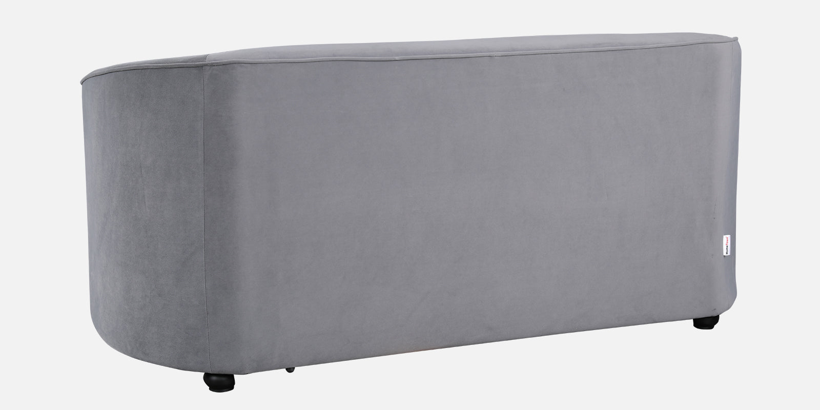 Elise Velvet Fabric Two Seater Sofa in Dark Grey Colour